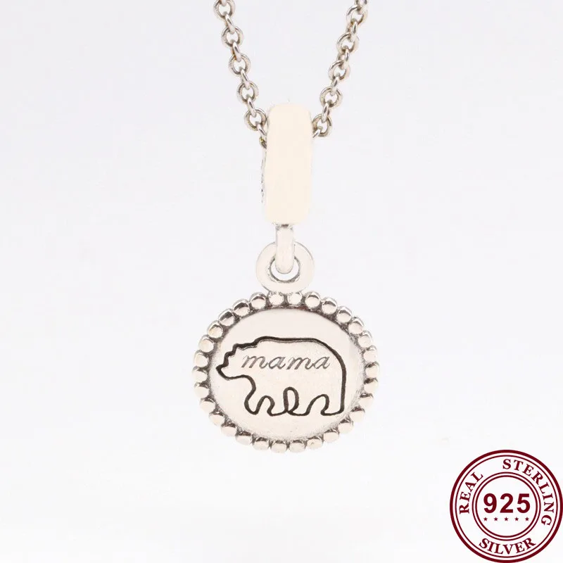 

Original 925 Sterling Silver Charm Creative Polar Bear Fashion Pendant Fit Pandora Women Bracelet & Necklace Diy Jewelry