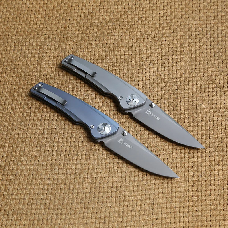 Складной нож AIOROSU SANOVIK 14C28N титановая рукоятка ножи для кемпинга охоты выживания