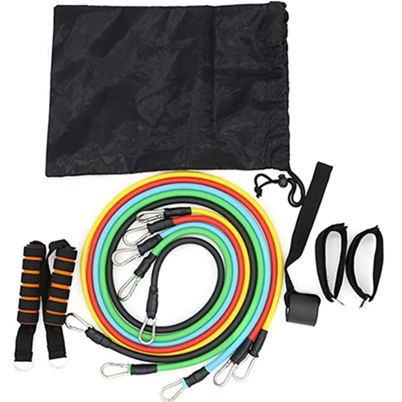 

Фитнес-браслет с защитой от безумия, набор из 5 Штабелируемых упражнений с водонепроницаемым чехлом, чехол для переноски, крепление для якор...