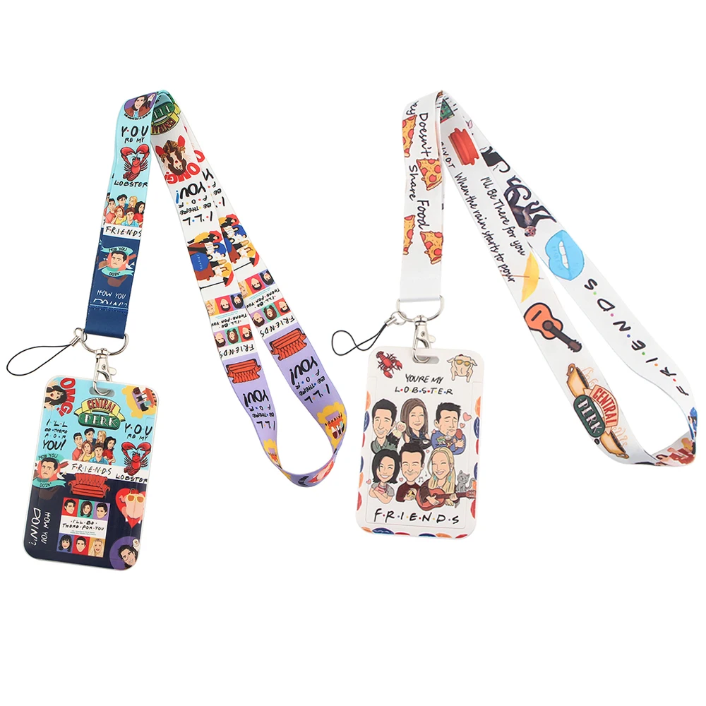 K2192 Friends tv show Lanyard Keychain Lanyards for Key Badges ID Cell Phone Rope Neck Straps Accessories Gifts