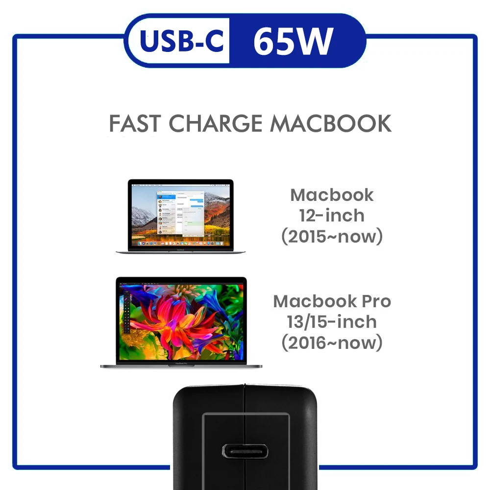 29 Вт 45 Вт 65 Вт USB C Тип C стены Зарядное устройство быстрой зарядки Мощность адаптер для Asus Z580C HUAWEI mateBook Chromebook Pixel acer