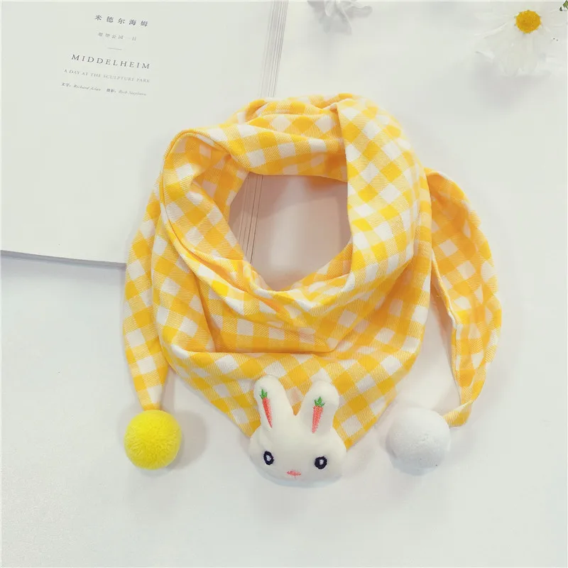 Новинка 2020 весенне осенние треугольные Детские шарфы из хлопка и льна для
