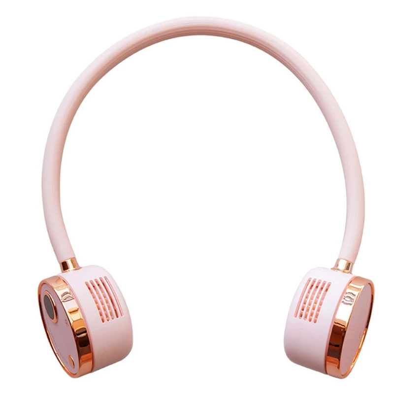 

H053 Creative Necklace Fan Portable Hanging Neck Fan USB Charging Small Air Cooler Multipurpose Creative Summer Cooling Tool for