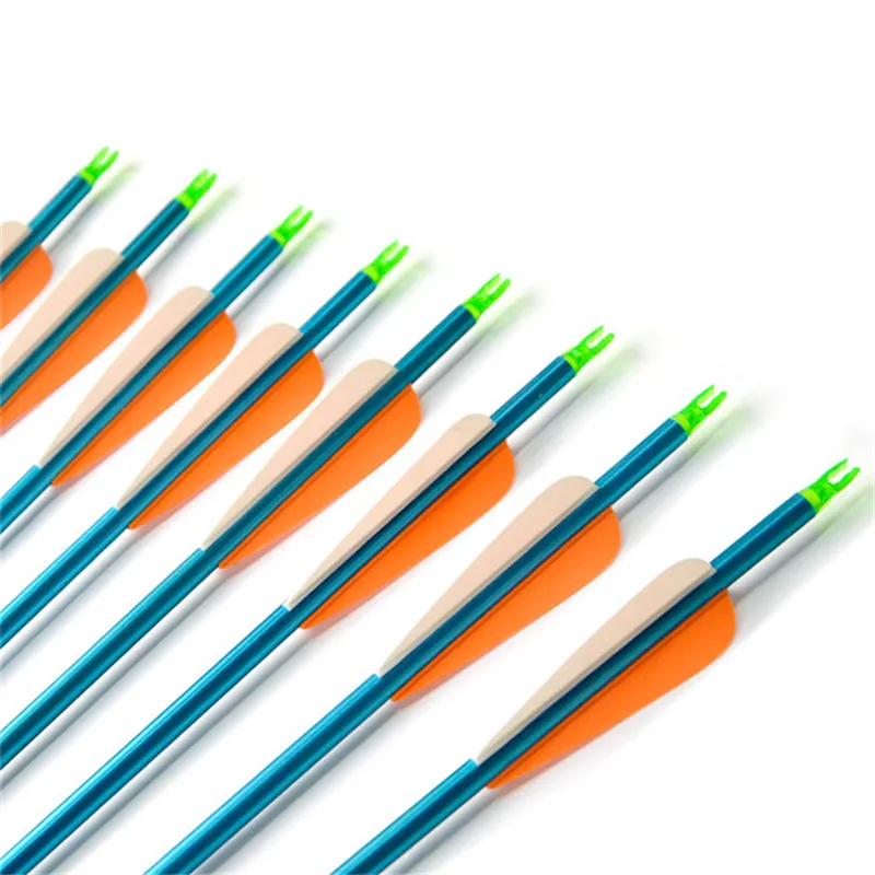 Алюминиевая стрела для стрельбы из лука 6/12 шт. 30 дюймов алюминиевые стрелы с 3