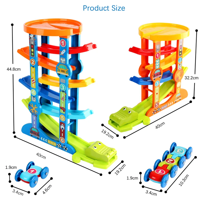7 слойная гоночная трасса Ramp и 6 Мини инерционная машинка раздвижные игрушки
