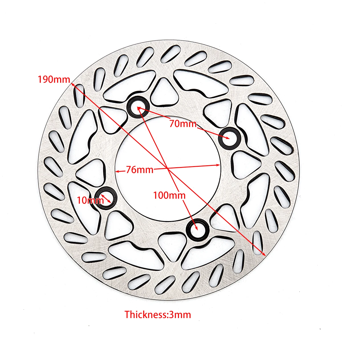 

190mm Front Rear Brake Discs For CRF XR50CC 70CC 110CC 125CC 140CC 150CC Pit Dirt Bike