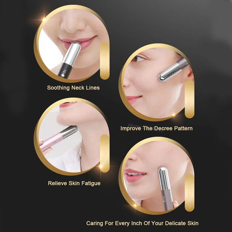 売る 新xiaomi美容電気アイマッサージャーツール充電式ホットコールドアイマッサージャーペン目スキンしわマッサージ美容院のための