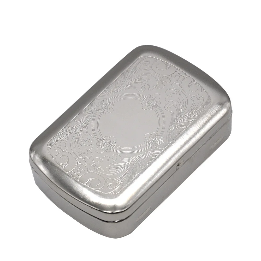 85x57x20мм жестяная портативная коробка для сигарет с бумажным зажимом бронзовая