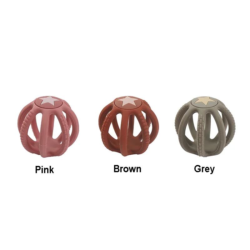 Chenkai 10PCS BPA Free Silicone Ball 3D Stereo Teethers Sensory Chewing Pacifier DIY Baby Necklace Pendant Teething Toys | Украшения и