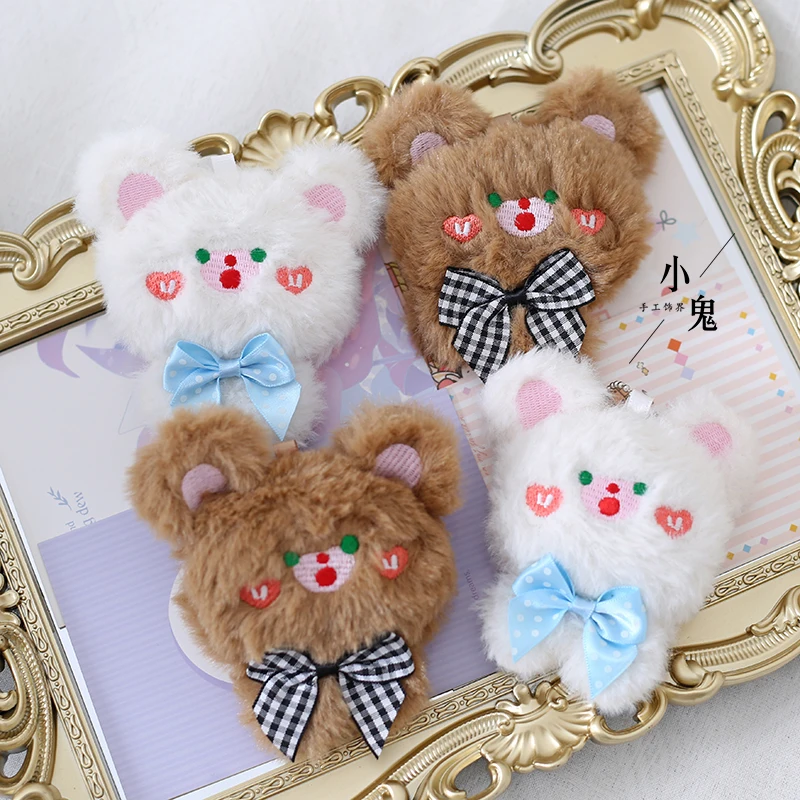 Японская сумочка в стиле &quotЛолита&quot милый белый и коричневый медведь косплей