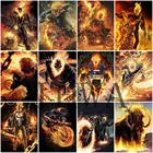 Алмазная 5D картина сделай сам Disney, полноразмерная вышивка с призраками райдера, мозаика Marvel, домашний декор