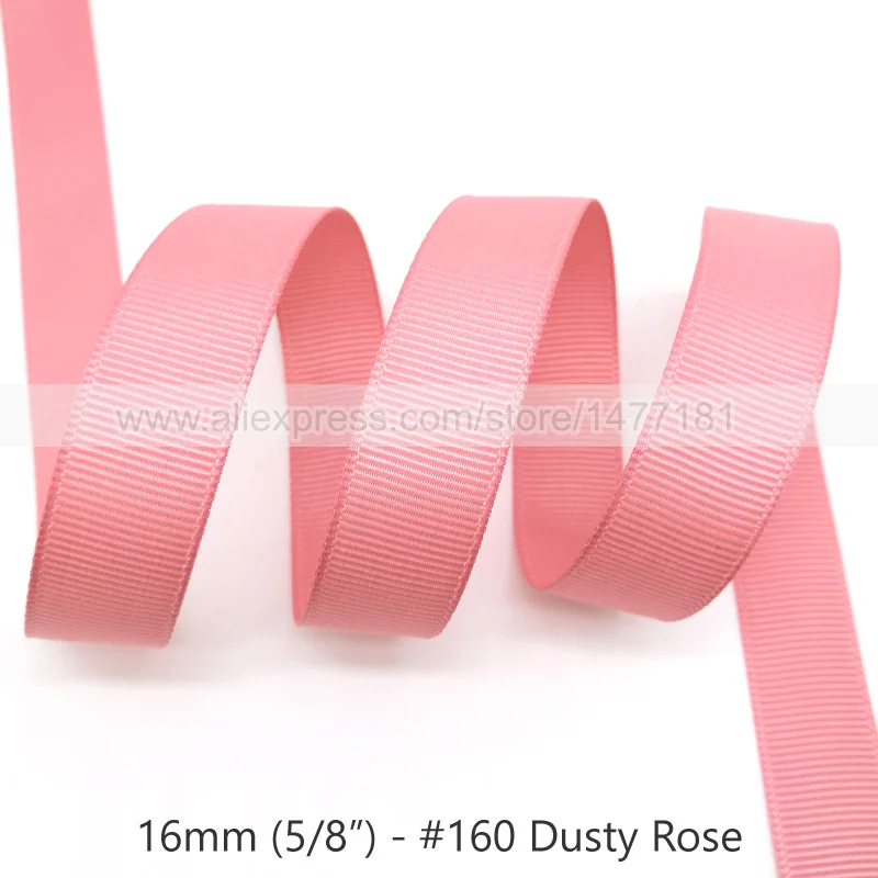 160 Dusty Rose 20 ярдов) 16 мм корсажная лента высокого качества 5/" 1,6 см белая черная розовая красная синяя Фиолетовая лента корсажная лента для рукоделия - Цвет: 160 Dusty Rose