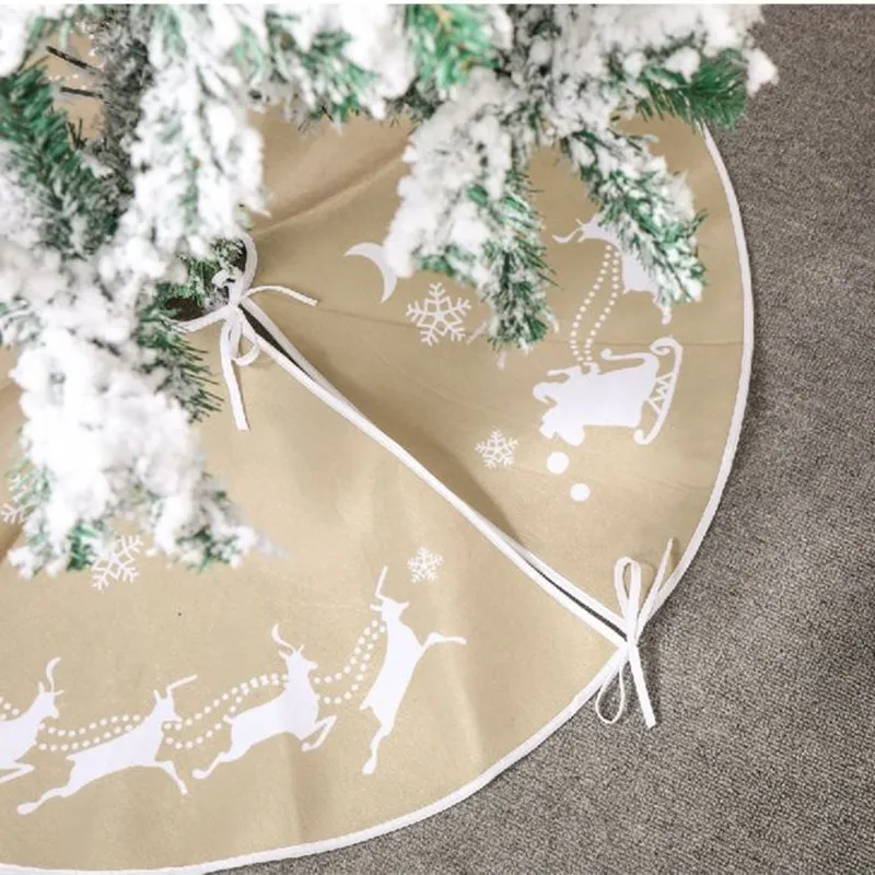 Коврик под рождественскую елку творческий с изображением &quotОлень&quot потянув