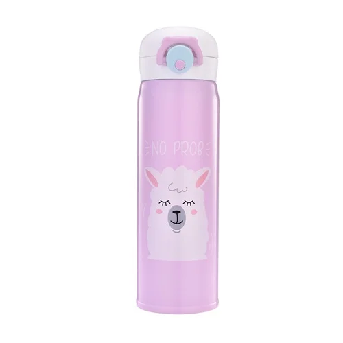 Rose pink Термос для детей из нержавеющей стали с двойными стенками, Термокружка для путешествий, бутылка для воды, Вакуумная чашка для чая, кофе, Термокружка - Цвет: Rose pink