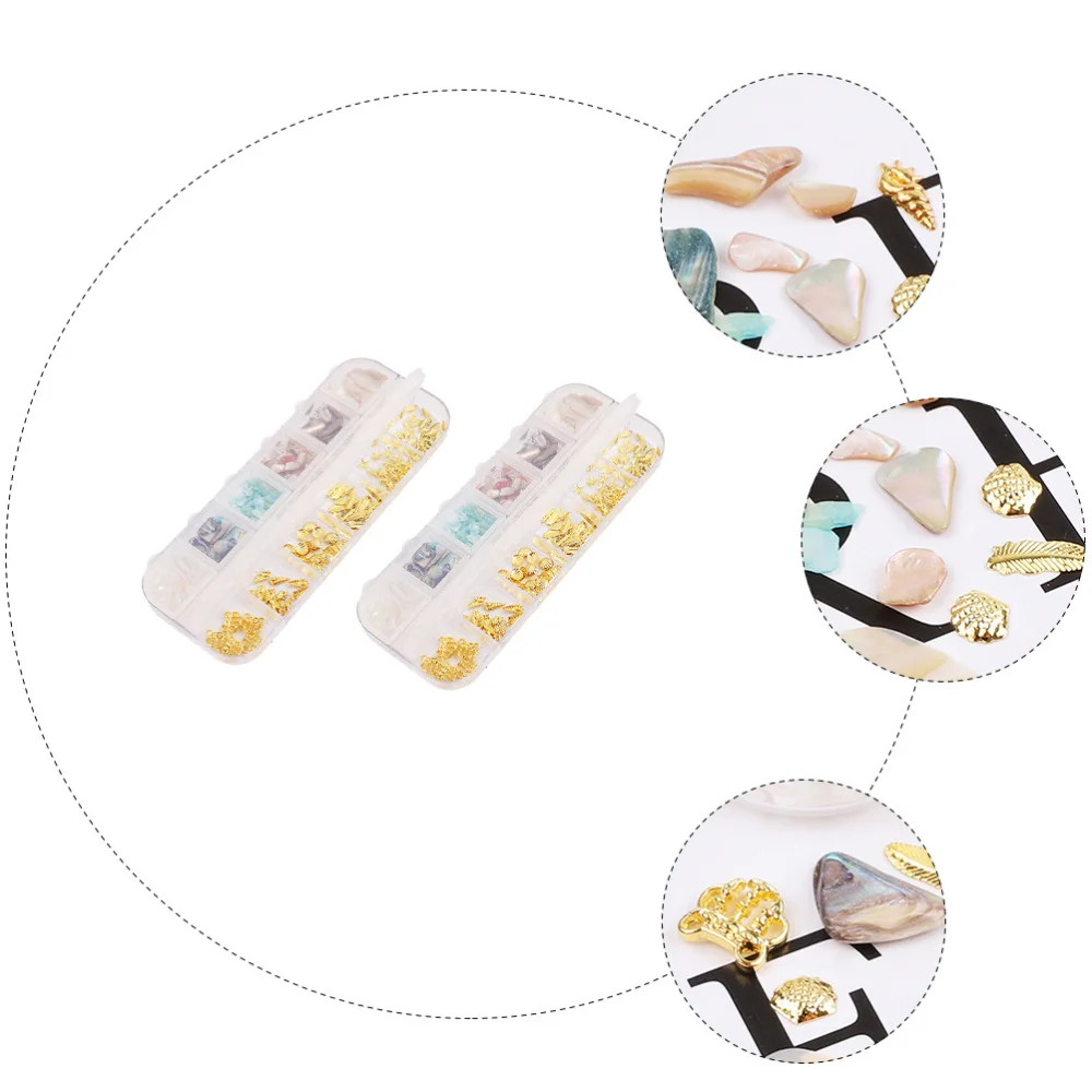 

2 Boxes Fashion DIY Manicure Decoration Nail Art DIY Nail Decorations for