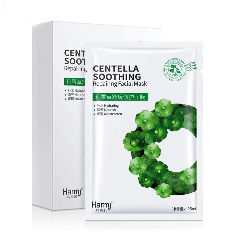 

[10 шт.] Centella успокаивающий ремонт маски для лица антивозрастной увлажняющий, контроль жирности, глубокое наполнение, отбеливающая маска для ...