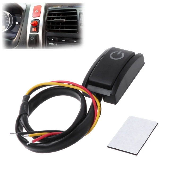 12V 200mA 2 4 W кнопка для автомобиля с фиксацией включения/выключения светодиодный