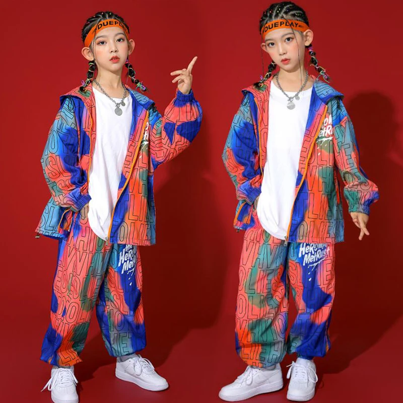 Детская одежда в стиле K-POP ветровка пуловер толстовка куртка топы уличные штаны