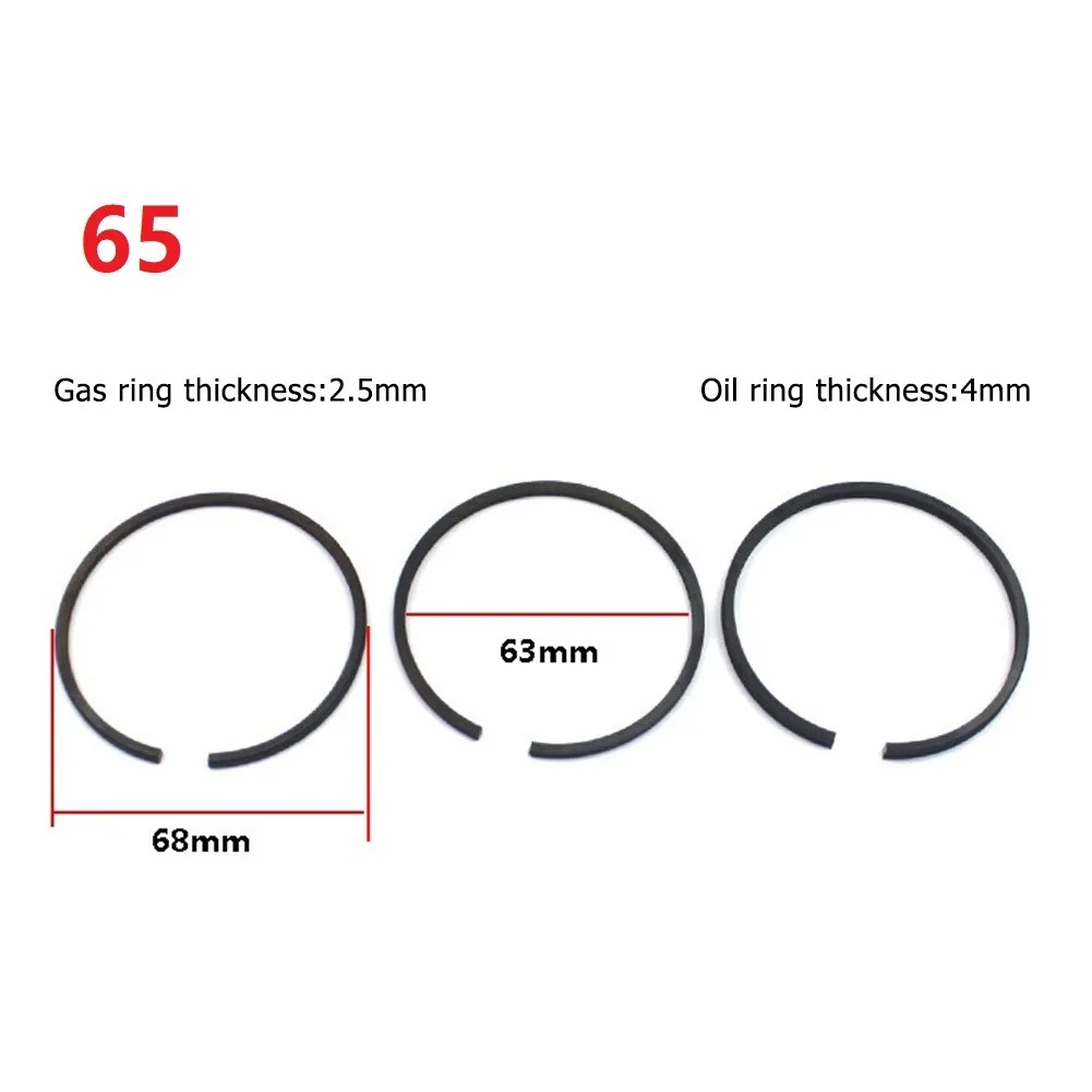 

3pcs Air Compressor Piston Rings For Cylinder Diameter 42mm 47mm 48mm 51mm 52mm 65mm Air Pumps Accessories