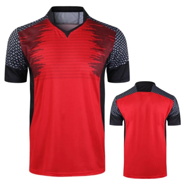 Tennis T-Shirts For Men Women , V- Collar Quick Dry Tennis T Shirt, Badminton Clothes ,Boys Kits Table Tee Shirts Shorts Skirts