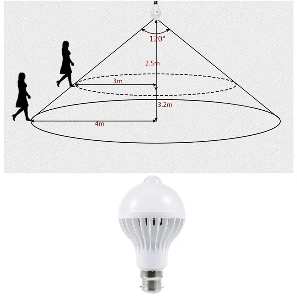 Светодиодный датчик движения PIR автомобильная лампа инфракрасный