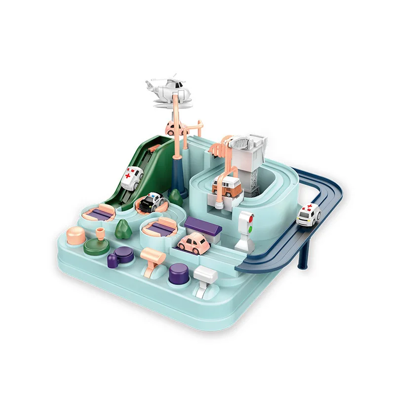 

Fancy Rail Car Train Track Toys Racing Cars Mechanical Adventure Toys Christmas New Year Gifts For Kids