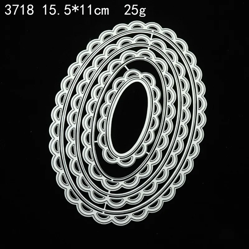 

Cutting Die Painting Handbook Stencil Simple Base Frame Lace Round Scrapbooking Paper DIY Cards Album Handcrafts Embossing Mold