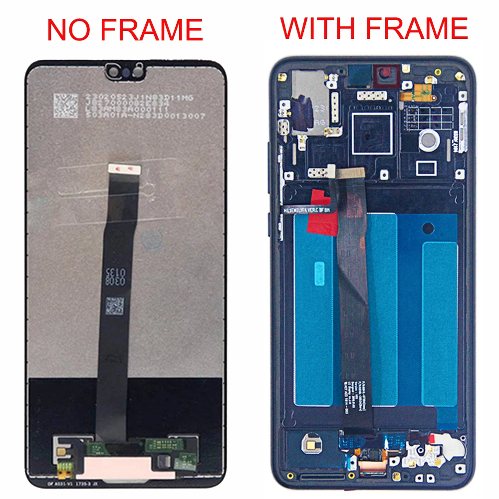 2240x1080 5 8 for huawei p20 lcd display touch screen digitizer assembly eml l29 l22 l09 al00 for huawei p20 lcd with frame free global shipping