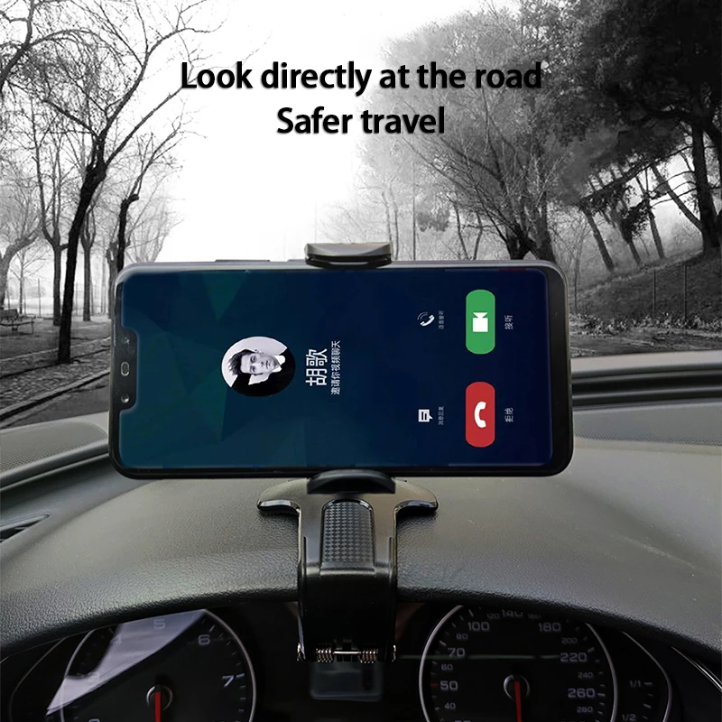

Dashboard Car Phone Holder Universal HUD Car Holder 360 ° Adjustable GPS Car Clip Holder For iPhone 12 Xiaomi 11 Samsung