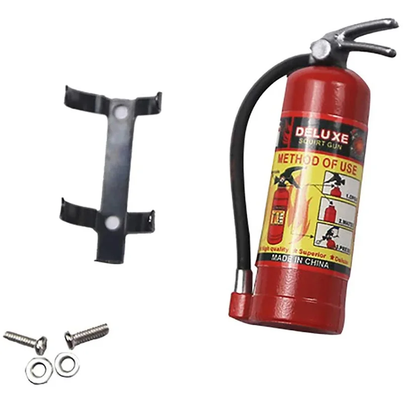 

RC Decoration Metal Mini Fire Extinguisher for 1/10 RC Crawler Axial SCX10 90046 Traxxas TRX4 Tamiya D90