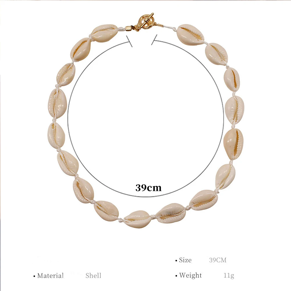 Летние модные аксессуары богемное ожерелье в виде ракушки женское творчество