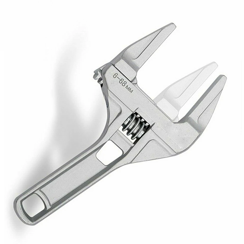 

1pc Adjustable Large Spanner Wrench Opening Bathroom Wrench Nut Key Hand Tools