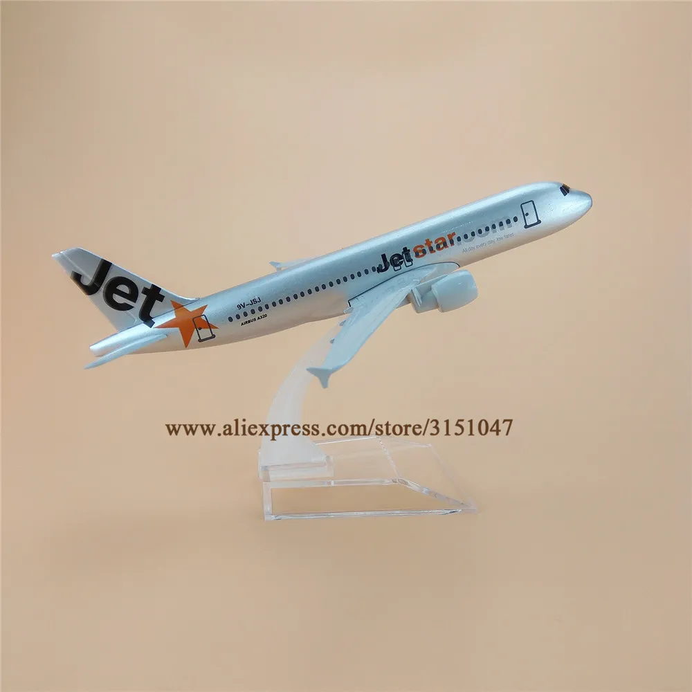 Сплав металла Jet Air Jetstar A320 Airlines модель самолета Airbus 320 Airways Детские Подарки 16 см |