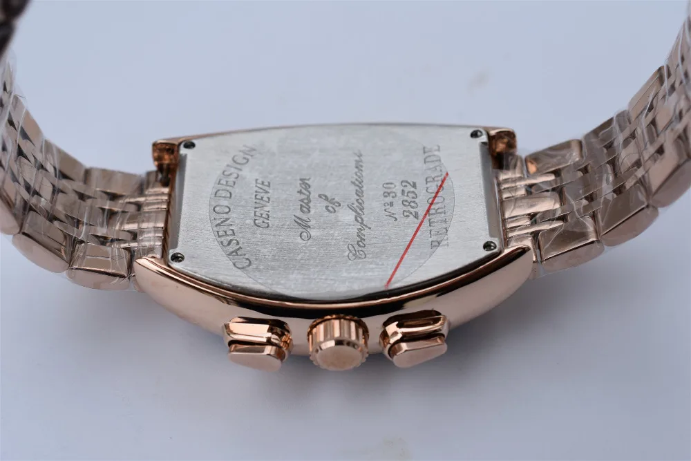 CASENO брендовые модные часы из нержавеющей стали tourbillon Механические Мужские золотые часы дропшиппинг день Дата Скелет Мужские часы с автоматическим подзаводом