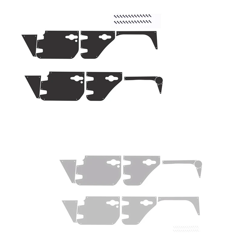 

for 1/10 RC Crawler Axial SCX10 III AXI03007 Upgrade Parts Metal Door Decoration Guard Sheet Anti-Skid Plate