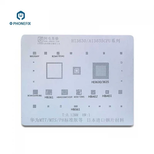 Силовой IC BGA трафарет шаблон для Huawei ремонт телефона HI6555 HI6561 HI6553 HI6422 HI6421GFC HI6421 B HI6522