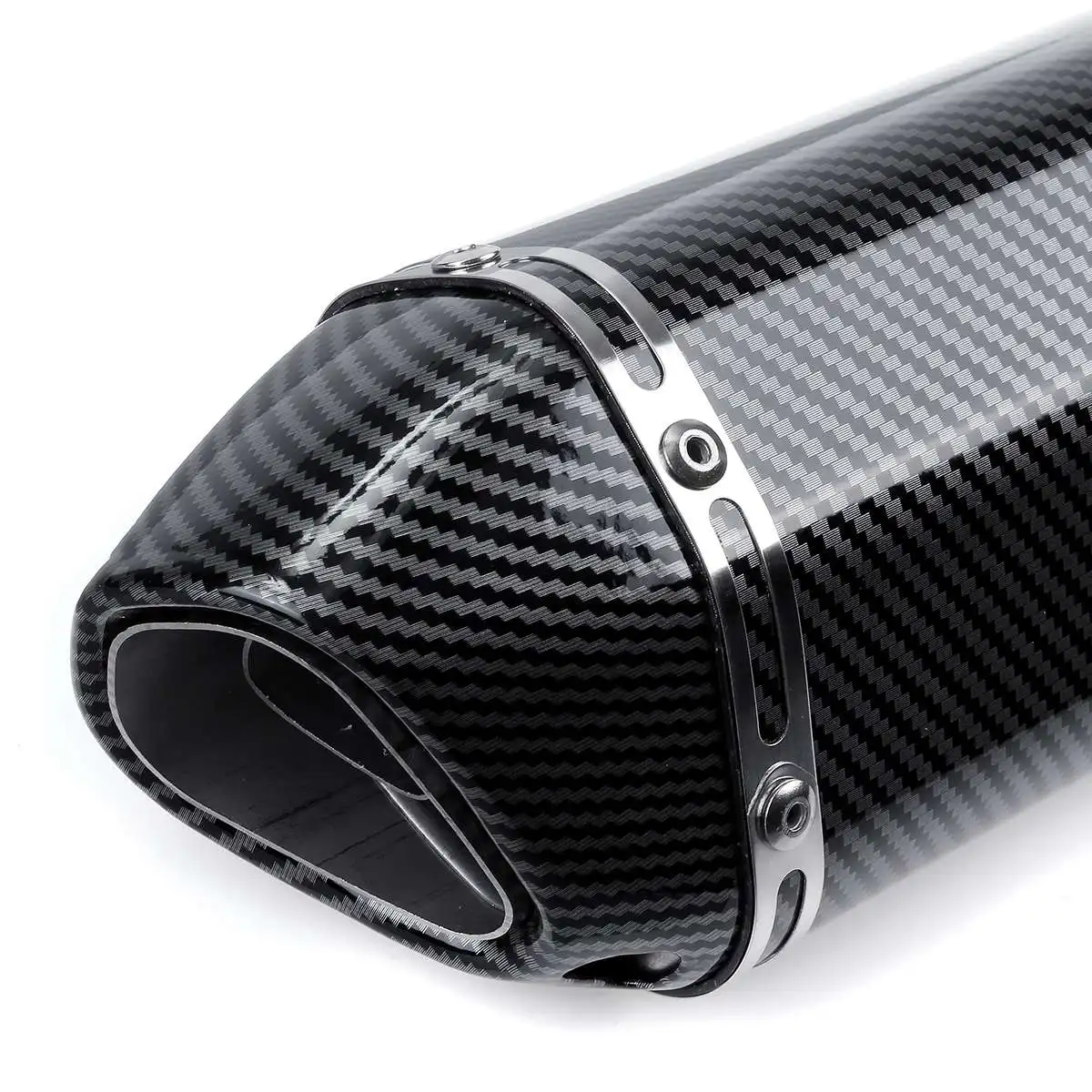 38-51mm Motorcycle Exhaust Muffler Pipe Dirt Street Bike Stainless Tail Tube For Suzuki GSF600 GS1000 for Yamaha Honda |