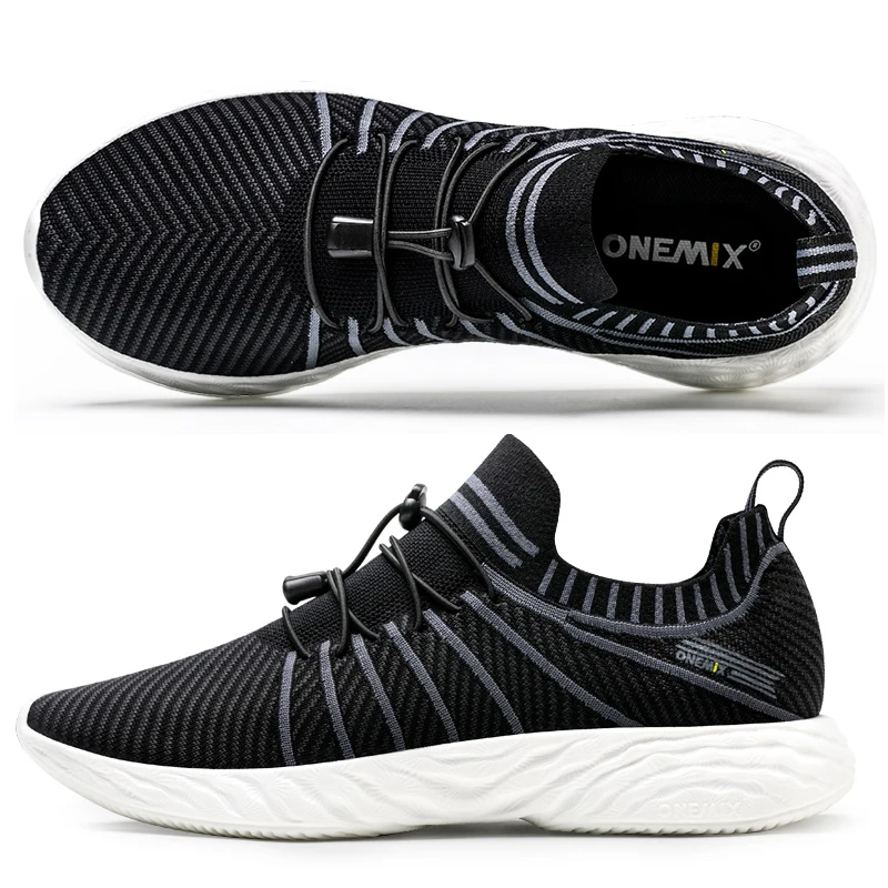 ONEMIX Men Sneakers Breathable Mesh Running Shoes Fashion Shoes Outdoor Sneakers for Womens Slip-On Soft Casual Jogging Shoes