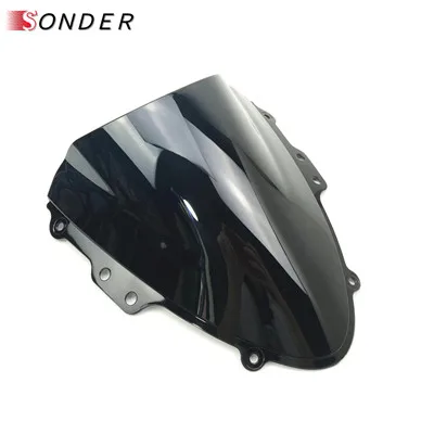 Black Лобовое стекло из поликарбоната лобовое стекло для Сузуки K4 GSXR600 GSXR750 GSXR 600 750 GSX R GSX-R 2004 2005 дымчатое лобовое стекло - Цвет: Black