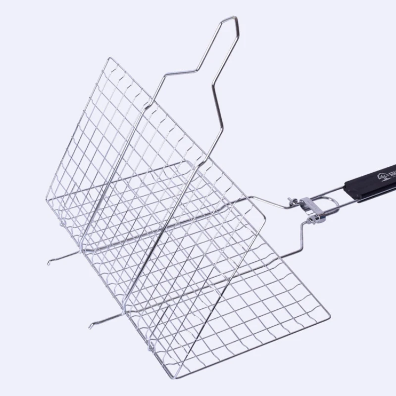 

Hamburger Barbecue Wire Meshes BBQ Net Clip Meat Fishes Outdoor Barbecue Grill Tools Kitchen Accessories