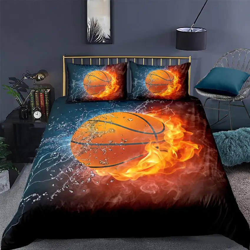 Комплекты постельного белья 3D футбольная спортивная серия пододеяльник мягкие