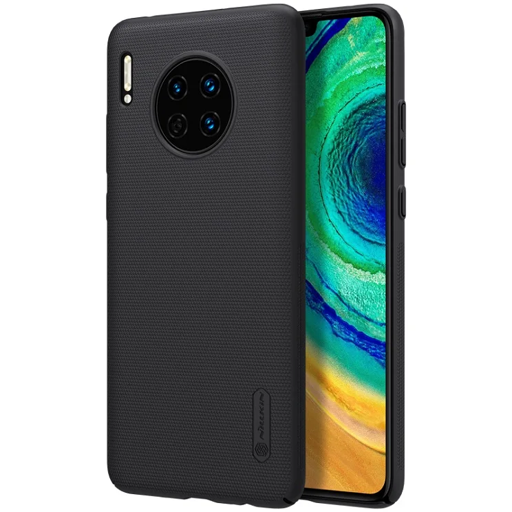 Black Для huawei mate 30 Чехол 6,62 ''NILLKIN матовый PC матовый жесткий чехол для телефона подарок держатель для huawei mate 30 pro Чехол 6,53'' - Цвет: Black