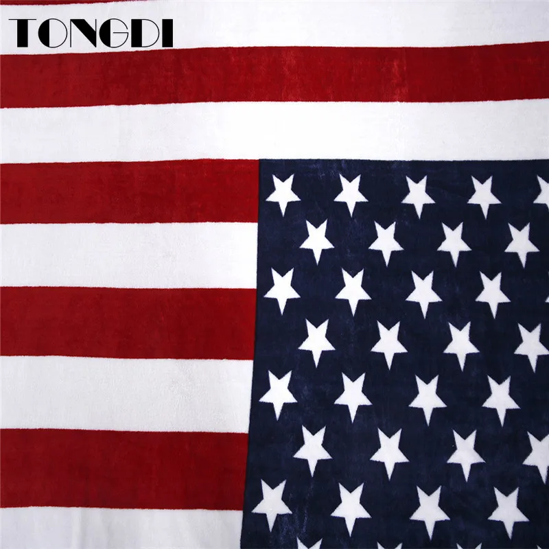 Мягкое теплое флисовое меховое одеяло TONGDI с флисовой подкладкой и принтом в виде