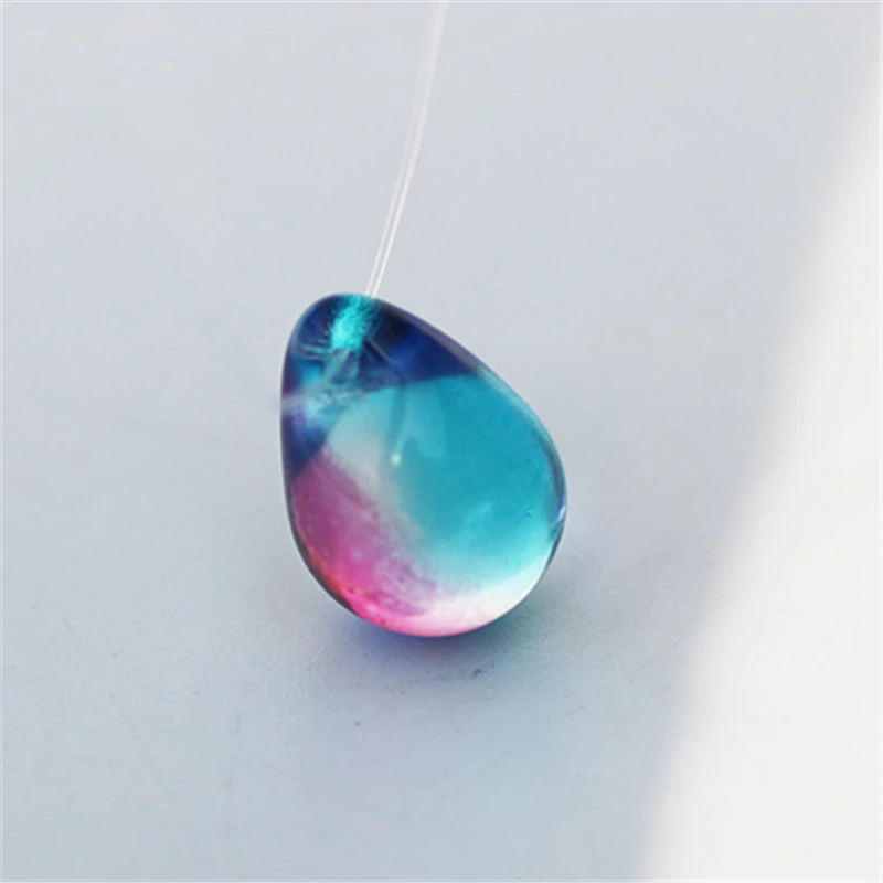 Женское Ожерелье с кристаллами в форме капли прозрачная леска из циркония