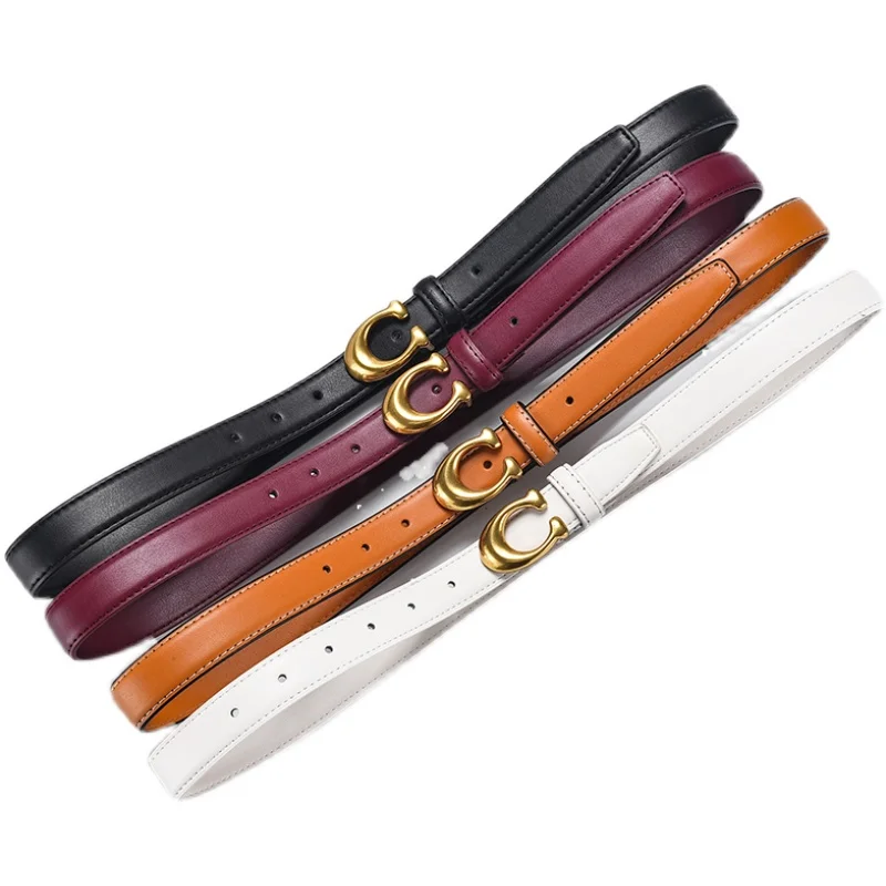 

Ms belt in 2021, the new fashion leather belt female ins decoration jeans with wind