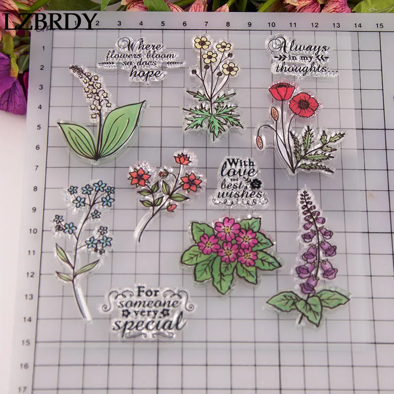 1 упаковка прозрачные резиновые штампы для скрапбукинга | Дом и сад