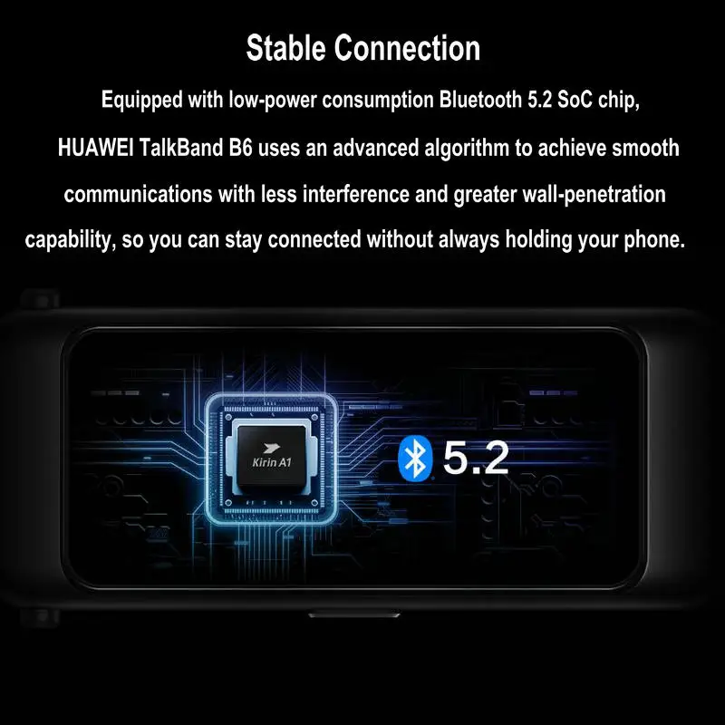 Смарт-браслет HUAWEI Talkband B6 Bluetooth 5 2 износостойкие спортивные браслеты AMOLED экран 1 53