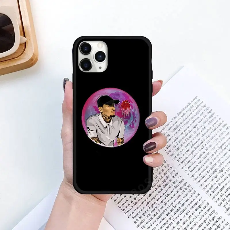 

chris brown rapper singer Phone Cases for iPhone 11 12 pro XS MAX 8 7 6 6S Plus X 5S SE 2020 XR Luxury brand shell funda coque