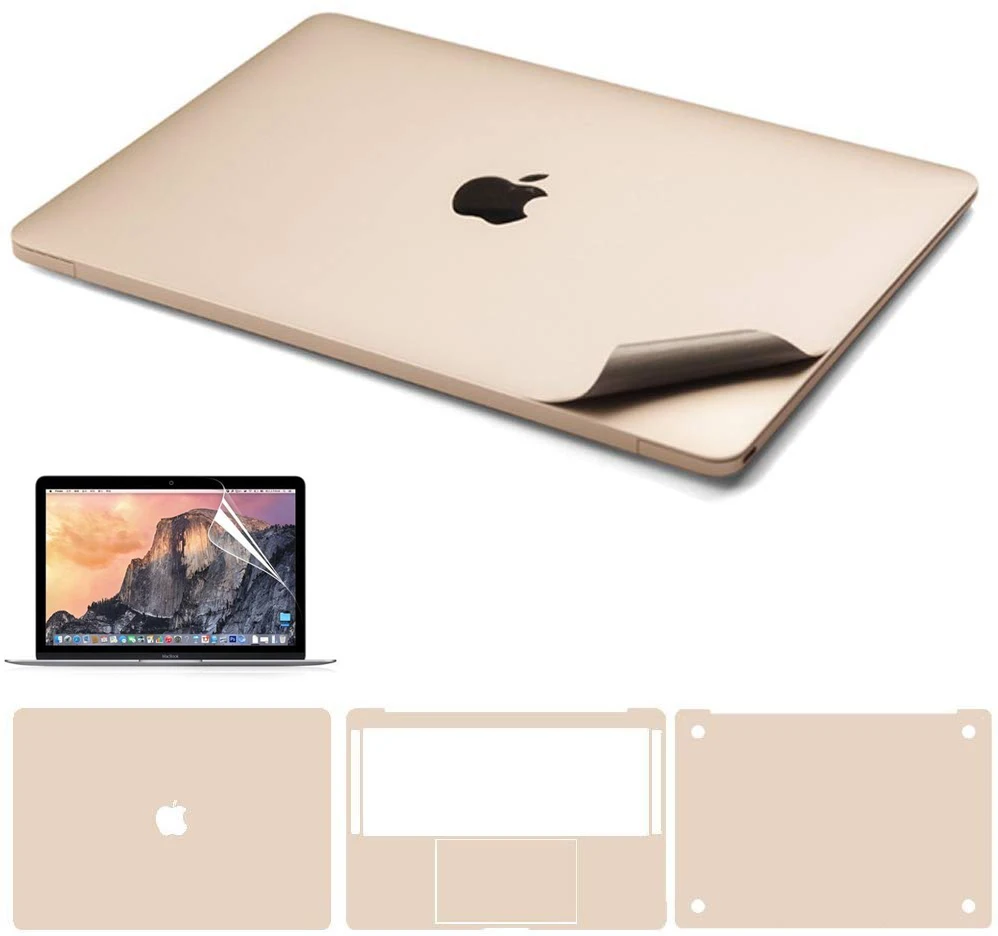 Защитная виниловая наклейка для Apple Macbook Pro1" A2141 13" 1" A1989 A1707 A1706 верхняя/Нижняя/сенсорная панель/защитная пленка