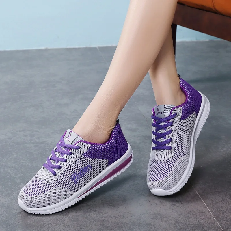 

New Summer Running Shoes For Women Light Sport Shoes Woman Breathable Walking Gym Jogging Shoes Basket Femme Sneakers Women